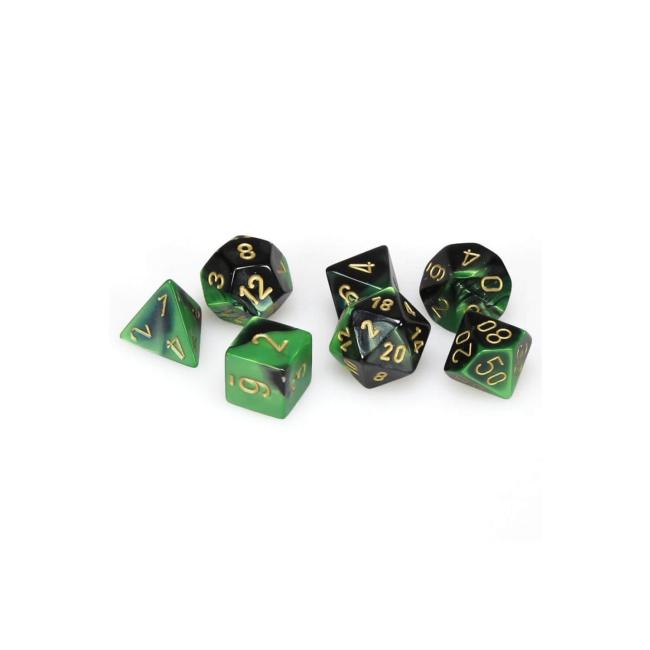 Gemini Black/Green: Polyhedral Set (7)